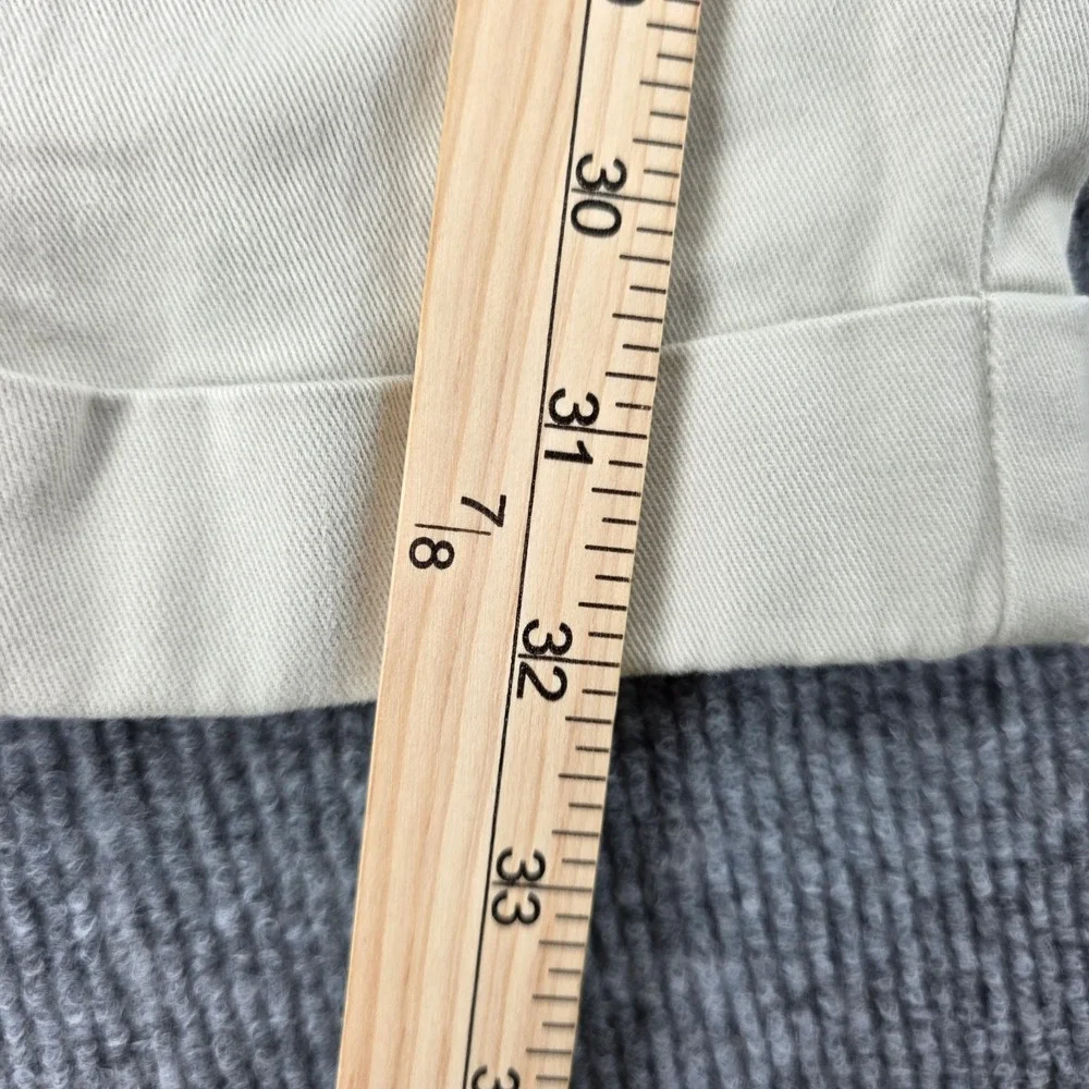 Polo Ralph Lauren Hammond Pant Mens 40x32 Khaki Tan Pleated Cuffed Cotton Chinos